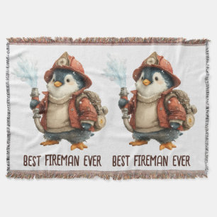 Feuerwehr-Ping-Pong-Schläger Winter Pinguin Decke