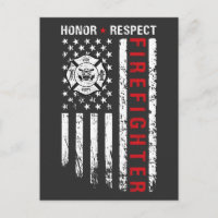 Feuerwehr Red Line US-Flagge