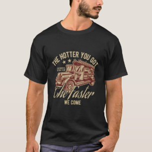 Feuerwehr-Rettungsteam im Vintage-Stil Feuer T-Shirt