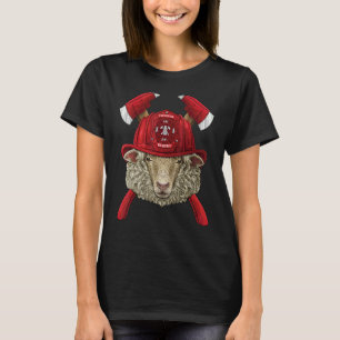 Feuerwehr Schaf Feuerwehrjunge Kinder Feuerrettung T-Shirt