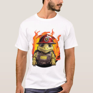 Feuerwehr-Schildkröte T-Shirt