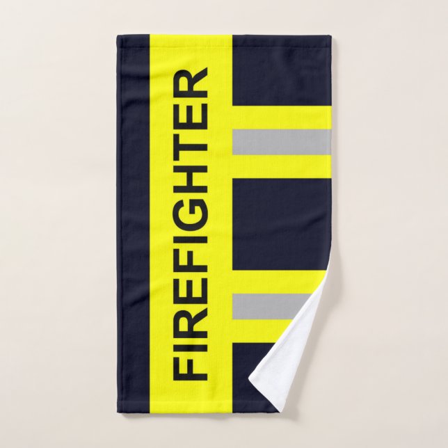 Feuerwehr Symbol Uniform Blau Handtuch (Handtuch)