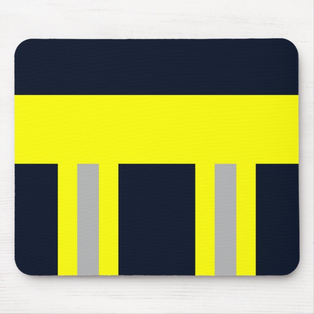 Feuerwehr Symbol Uniform Blau Mousepad (Vorne)