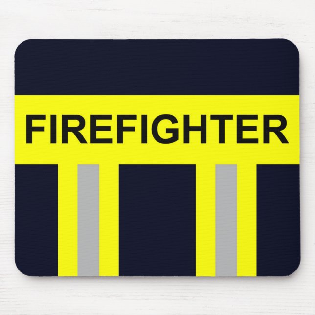 Feuerwehr Symbol Uniform Blau Mousepad (Vorne)