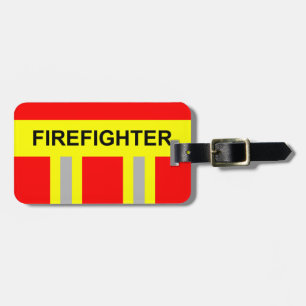 Feuerwehr Symbol Uniform Rot Gepäckanhänger