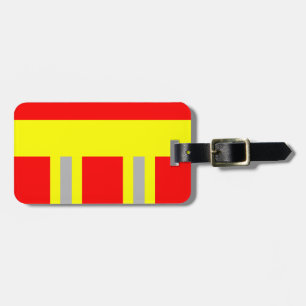 Feuerwehr Symbol Uniform Rot Gepäckanhänger