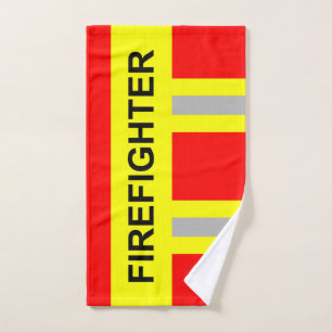 Feuerwehr Symbol Uniform Rot Handtuch