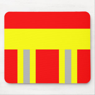 Feuerwehr Symbol Uniform Rot Mousepad