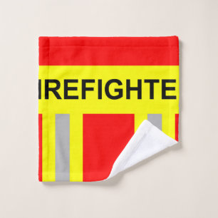Feuerwehr Symbol Uniform Rot Waschlappen