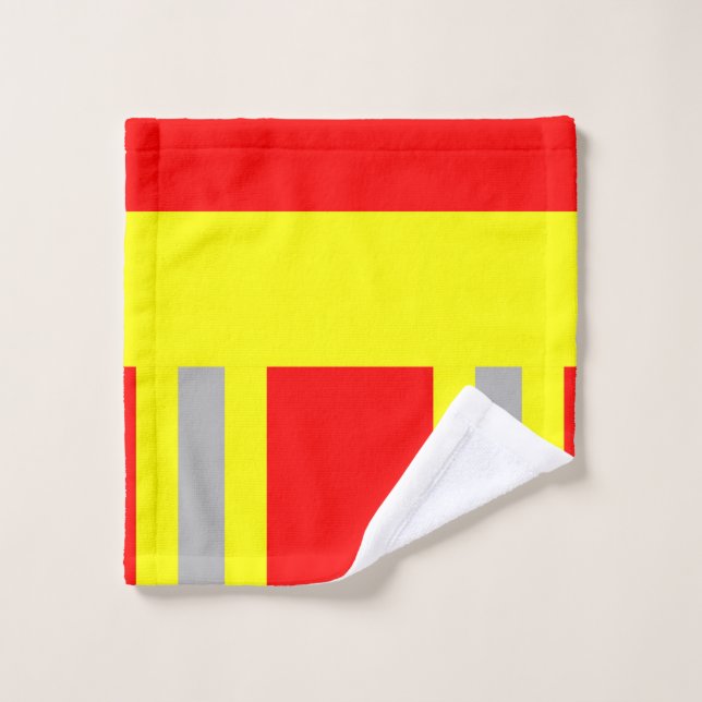 Feuerwehr Symbol Uniform Rot Waschlappen (Waschlappen)