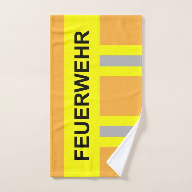 Feuerwehr Symbol Uniform Sandfarben Handtuch (Handtuch)