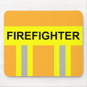 Feuerwehr Symbol Uniform Sandfarben Mousepad