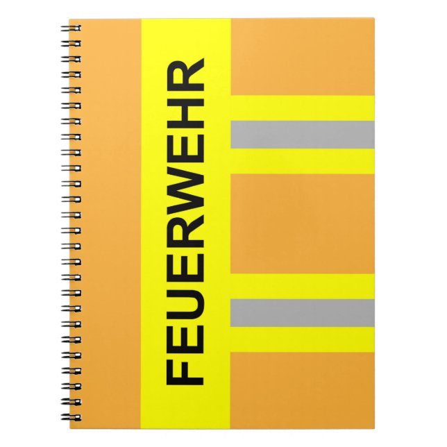 Feuerwehr Symbol Uniform Sandfarben Notizblock (Vorderseite)