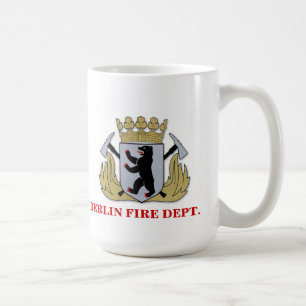 Feuerwehr-Tasse Berlins Deutschland Kaffeetasse