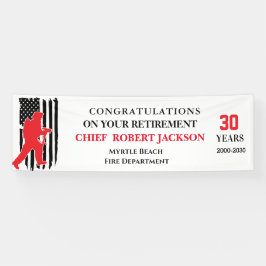 Feuerwehr USA Red Line Ruhestandsbanner Banner