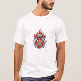 Feuerwehr-Wappen-Emblem T-Shirt