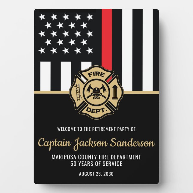 Feuerwehrabteilung - Empfang Fotoplatte (Vorderseite)