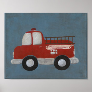 Feuerwehrauto 8 x 10 poster