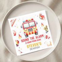 Feuerwehrauto Alarm Baby Shower