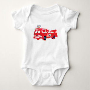 Feuerwehrauto Baby Onesies  Strampler