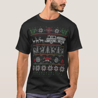 Feuerwehrauto gepanzert von Rentier Ugly Chr T-Shirt