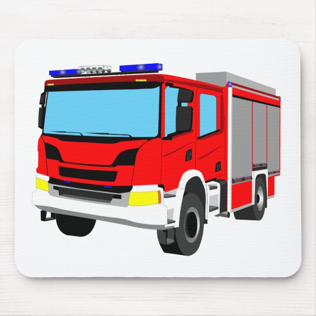 Feuerwehrauto-Handmusepad Mousepad (Vorne)
