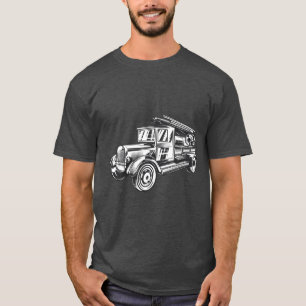 Feuerwehrauto im Vintage-Stil T-Shirt