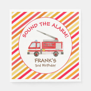 Feuerwehrauto Motor Geburtstagsparty Napkins Serviette