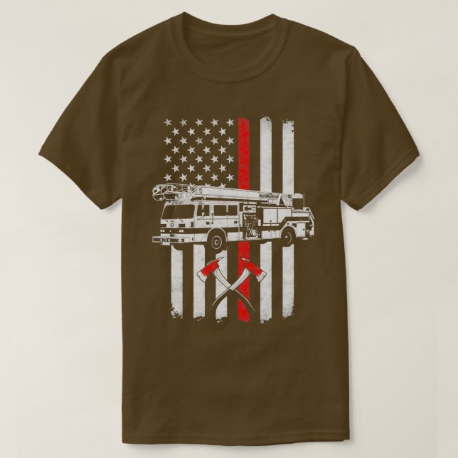 Feuerwehrauto T-Shirt (Design vorne)