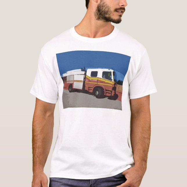 Feuerwehrauto T-Shirt (Vorderseite)