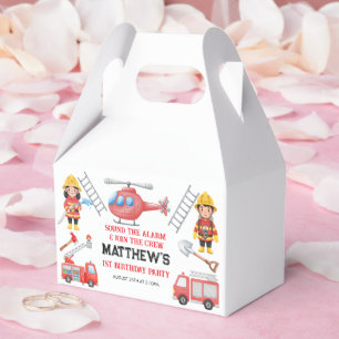 Feuerwehrautos Jungen 1. Geburtstag   Süße kleine  Geschenkschachtel