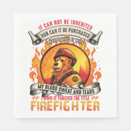 Feuerwehrbär Serviette