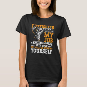 Feuerwehrbekleidung Feuerwehrmann Feuerbekämpfung T-Shirt