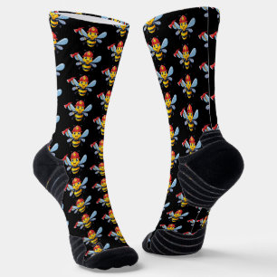 Feuerwehrbiene Socken