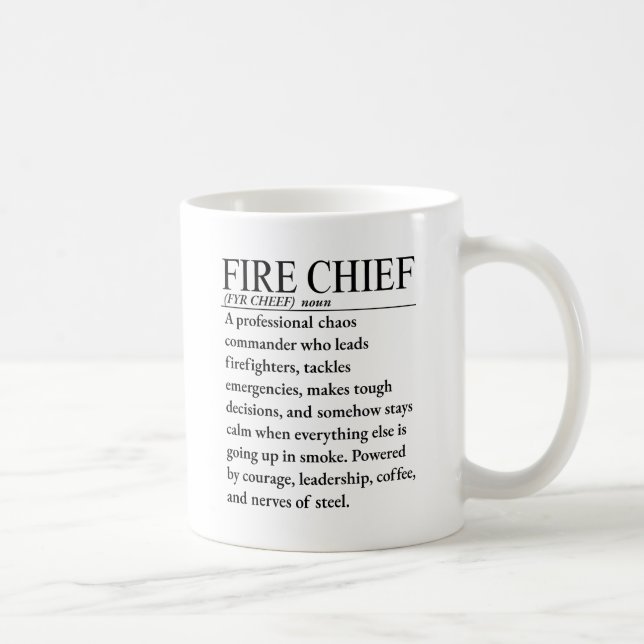 Feuerwehrchef Kaffeetasse (Rechts)