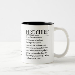 Feuerwehrchef Zweifarbige Tasse