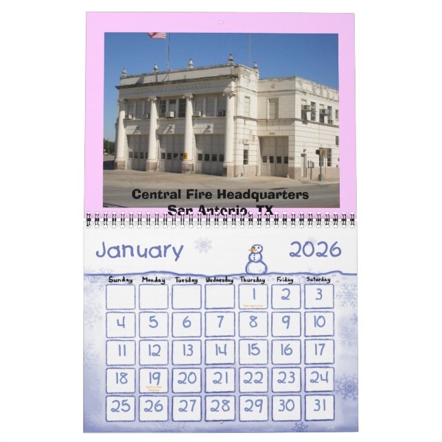 Feuerwehren ehren kalender (Jan 2026)