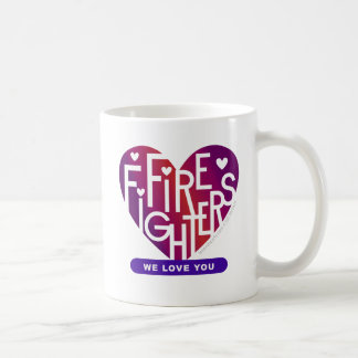 Feuerwehren Wir Liebe Sie - Lover's Heart® Design Kaffeetasse