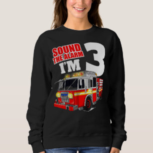 Feuerwehrfahrzeug 3. Geburtstag Kleinkind Feuerweh Sweatshirt