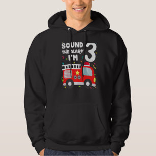 Feuerwehrfahrzeug 3. Geburtstag Kleinkind Junge Fe Hoodie