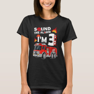 Feuerwehrfahrzeug 3 Jahre alter Feuerwehrmann 3. G T-Shirt