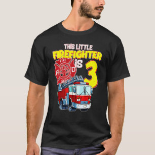 Feuerwehrfahrzeug 3 Jahre alter Feuerwehrmann 3. G T-Shirt