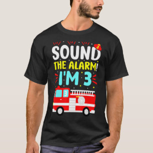 Feuerwehrfahrzeug 3 Jahre alter Feuerwehrmann 3. G T-Shirt
