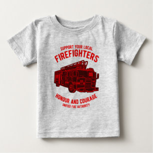 Feuerwehrfahrzeug Baby T-shirt