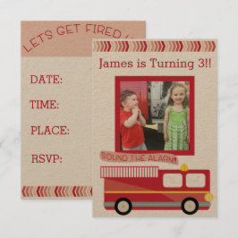 Feuerwehrfahrzeuge Einladung zum Geburtstag