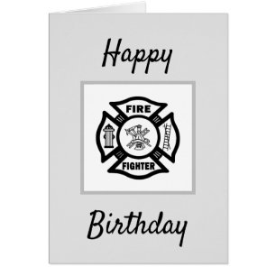 Feuerwehrfeuer Flammen Happy Birthday