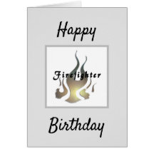 Feuerwehrfeuer Flammen Happy Birthday