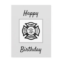 Feuerwehrfeuer Flammen Happy Birthday