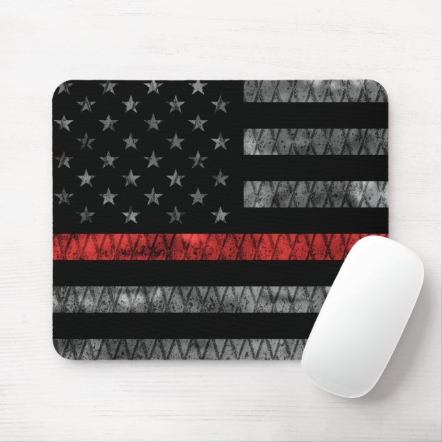 Feuerwehrfeuerflagge Mousepad (Mit Mouse)