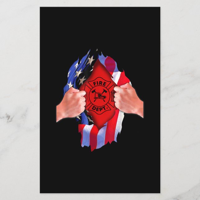 Feuerwehrfeuerwehrfeuerwehrfeuerwehr - rote Linie  Flyer (Vorne)